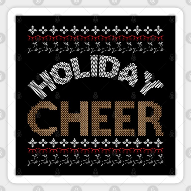 Holiday Cheer ugly christmas sweater Sticker by MZeeDesigns